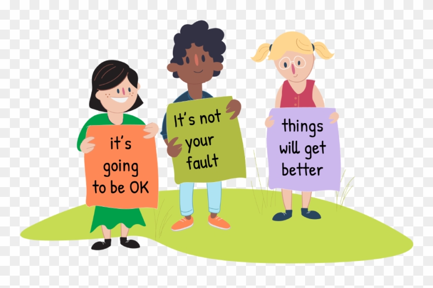 Bullying Is Not Ok Kids Helpline Health And Wellness - Not Your Fault Clipart - Png Download