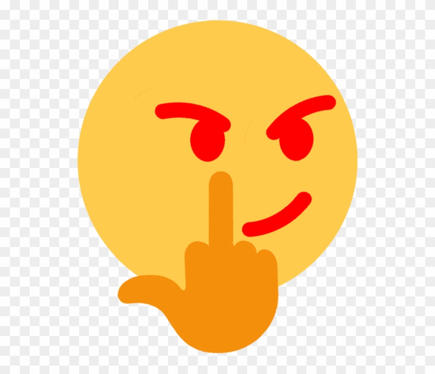 Yellow Orange Smile Emoticon - Emoji Angry Fuck U Clipart