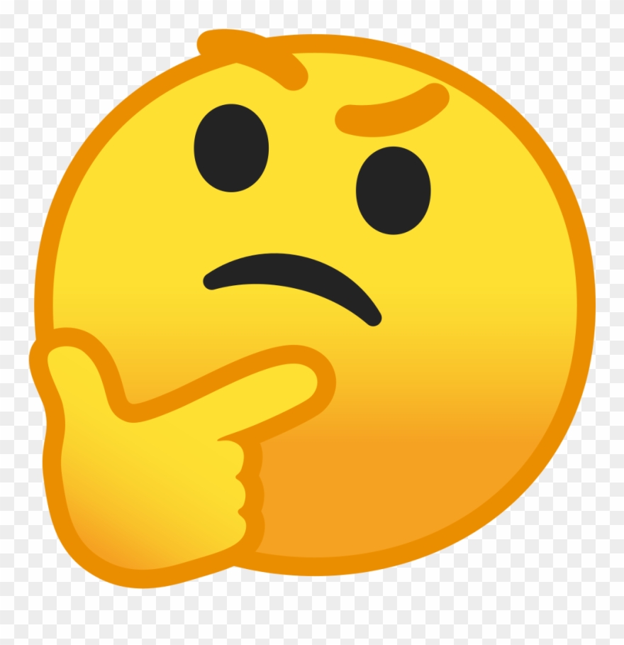 Thinking Tanabe - Thinking Emoji Icon Png Clipart