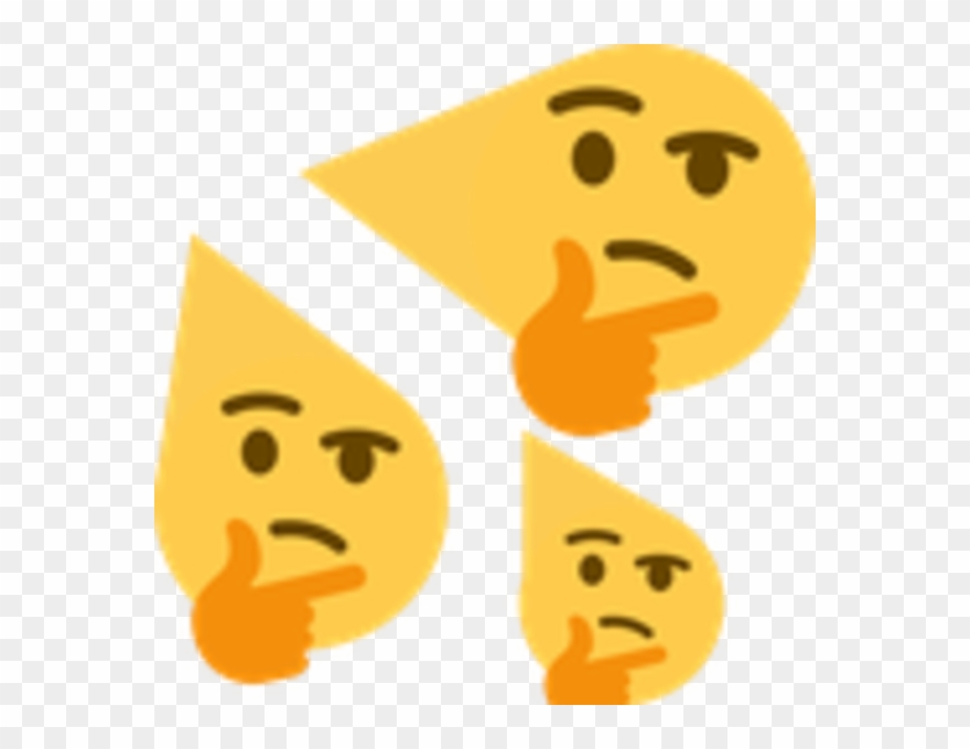 Thinking Face Emoji 🤔 - Thinking Emojis Discord Clipart