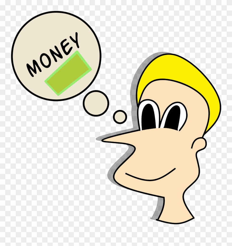 Thinking About Money Clipart