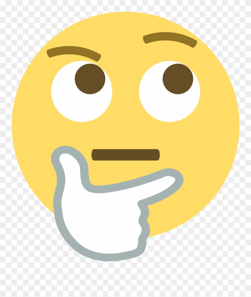 Question Face Png - Thoughtful Emoji Clipart