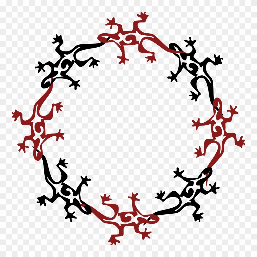 Circle Of Lizards Png Clip Art Transparent Png