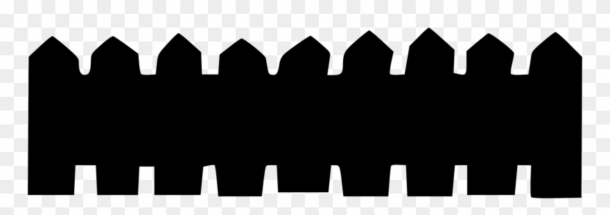 Fence Yard Cartoon Logo Brand - Black Cartoon Fence Png Clipart
