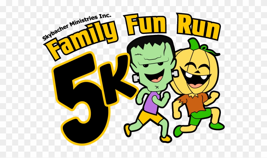5k Family Fun Run - Cartoon Clipart