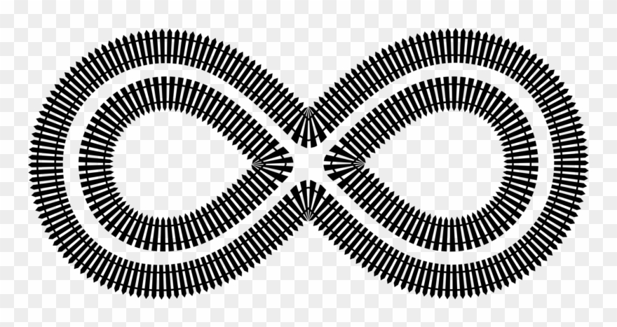 Picket Fence Gate Infinity Symbol - Infinity Fence Clipart