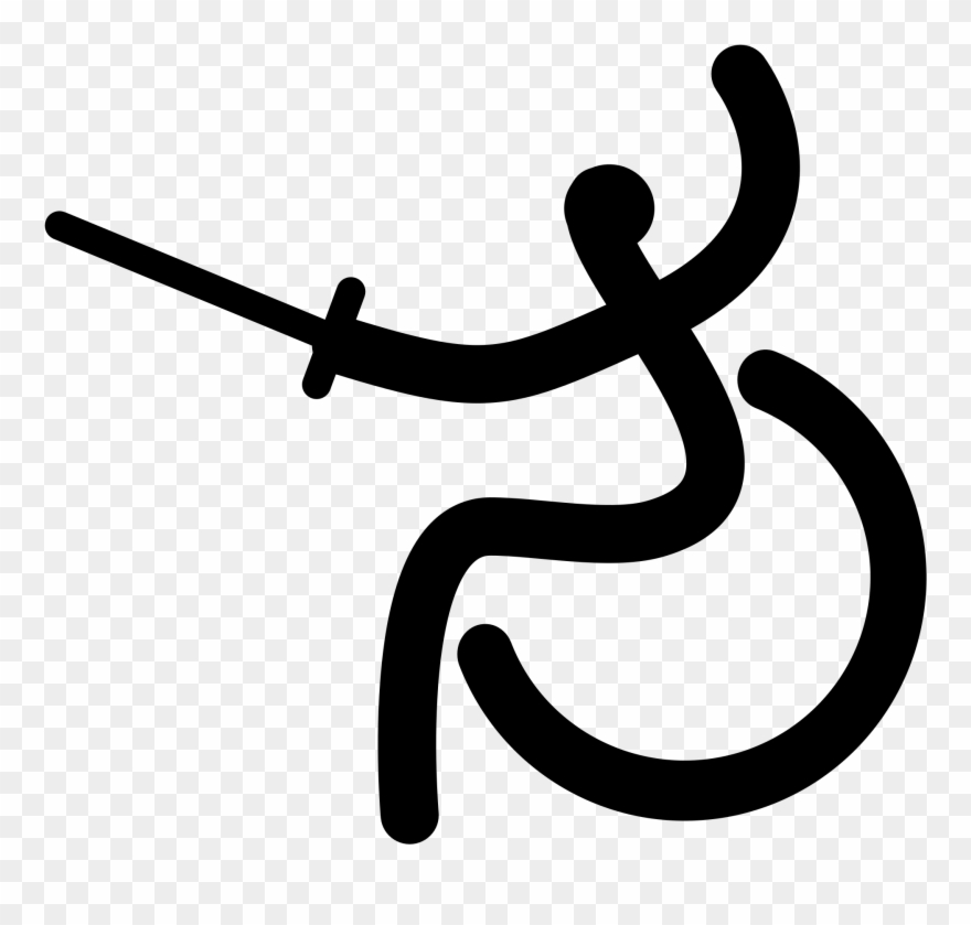File Wheelchair Paralympic Pictogram - Wheelchair Fencing Logo Clipart