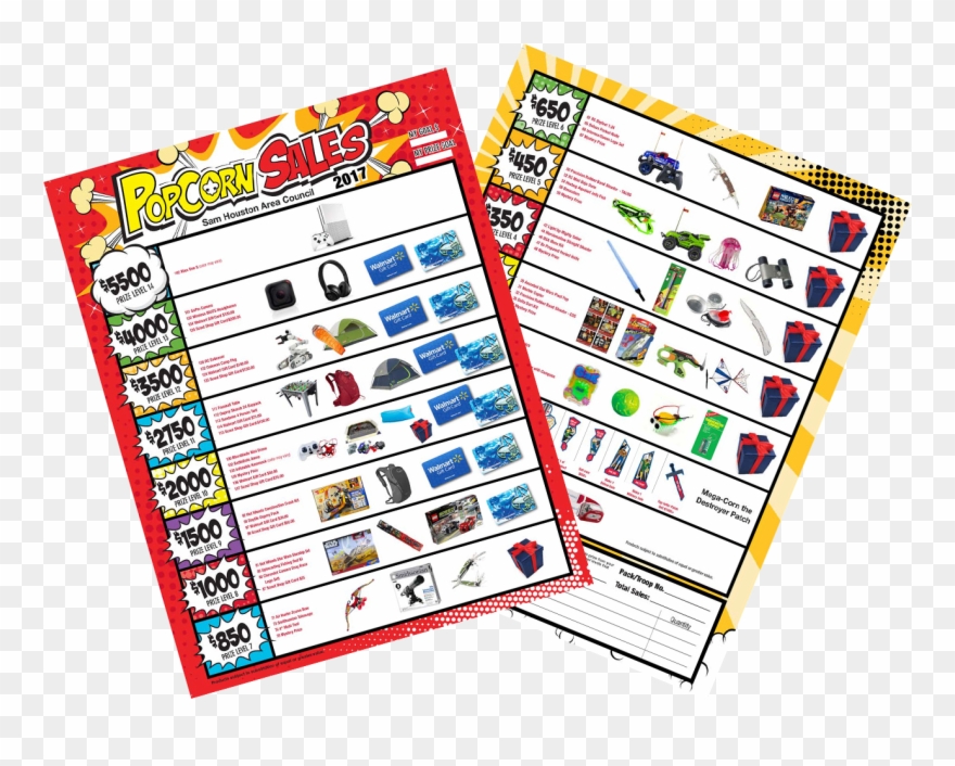 Boy Scout Popcorn Clip Art - Bsa Popcorn Prizes 2017 - Png Download