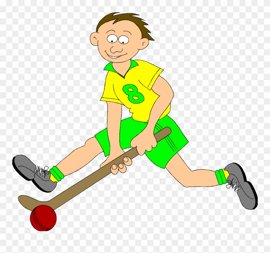 Playing Sports - Hockey Dribble Clip Art - Png Download