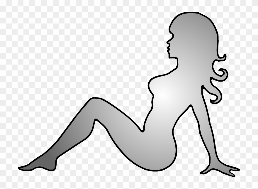 Trucker Girl Vector - Mudflap Girl Clipart