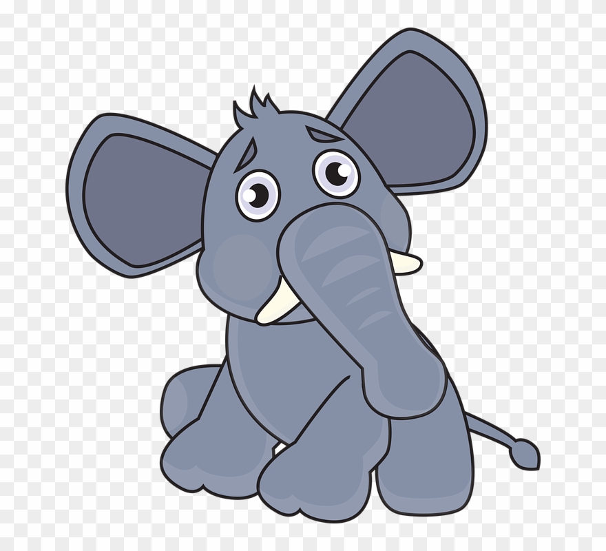 The Sophistry Of Republican Arguments - Sad Elephant Cartoon Png Clipart