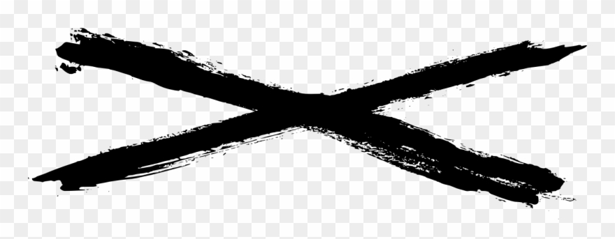 Grunge X 3 - X Png Clipart