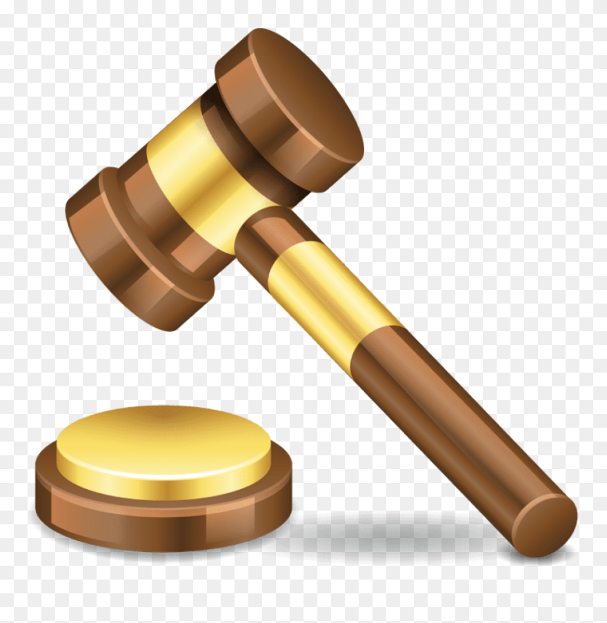 Court Hammer Png Clip Art Transparent Stock - Judge Hammer No Background