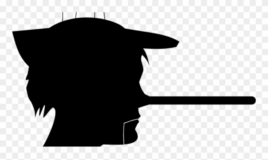 Nature And Books Belong To The Eyes That See Them Ralph - Silhouette Telling A Lie Clipart