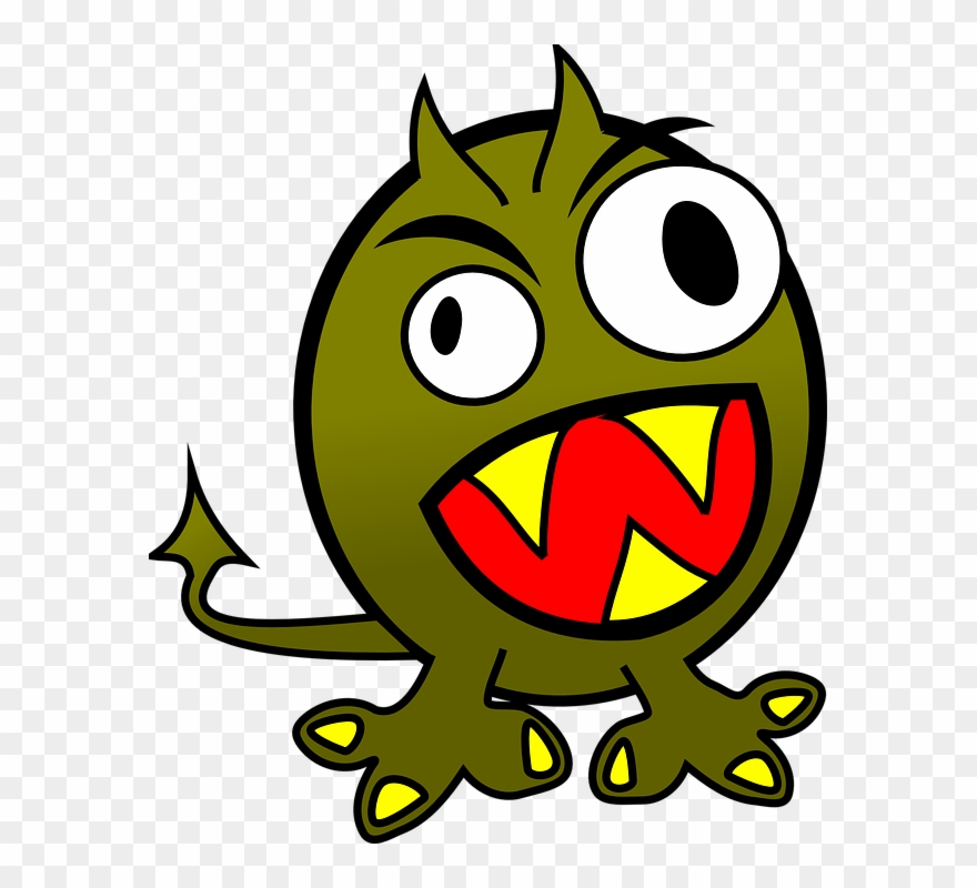 Creature Clipart Yellow Monster - Clipart Monster - Png Download