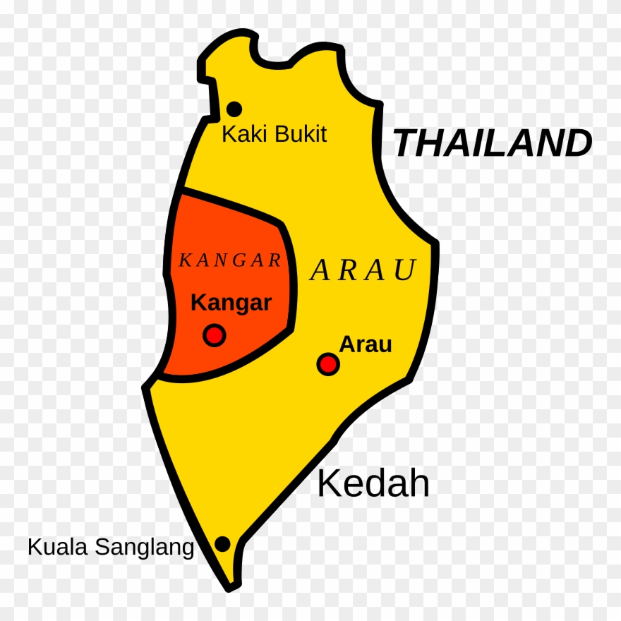 Medium Image - Perlis Map Png Clipart