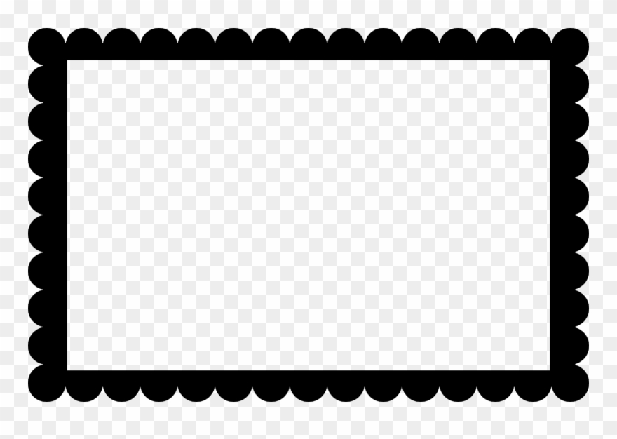 Scalloped Frame Clipart Clipground Butterfly Clip Art - Picture Frame - Png Download