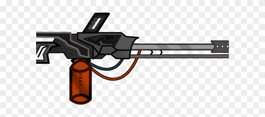 Gun Clipart Flamethrower - Imagenes De Lanzallamas Para Dibujar - Png Download