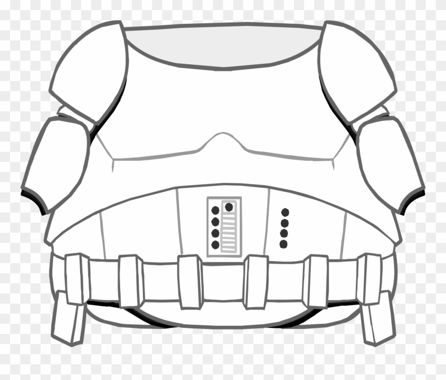 Clothing Icons 4891 - Stormtrooper Armor Template Clipart