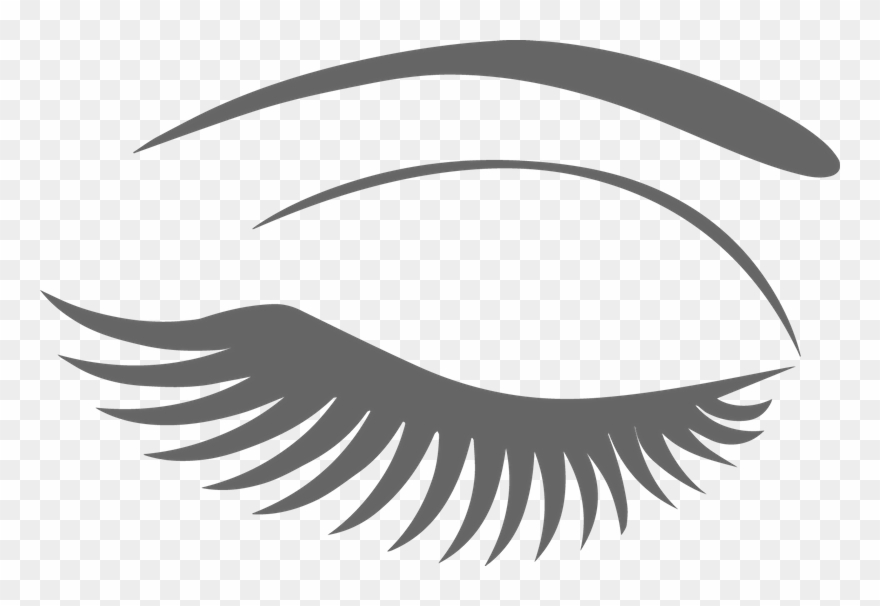 Lashes Clipart Png - False Eye Lashes Decal Vinyl Sticker Hot Sexy Girl Transparent Png