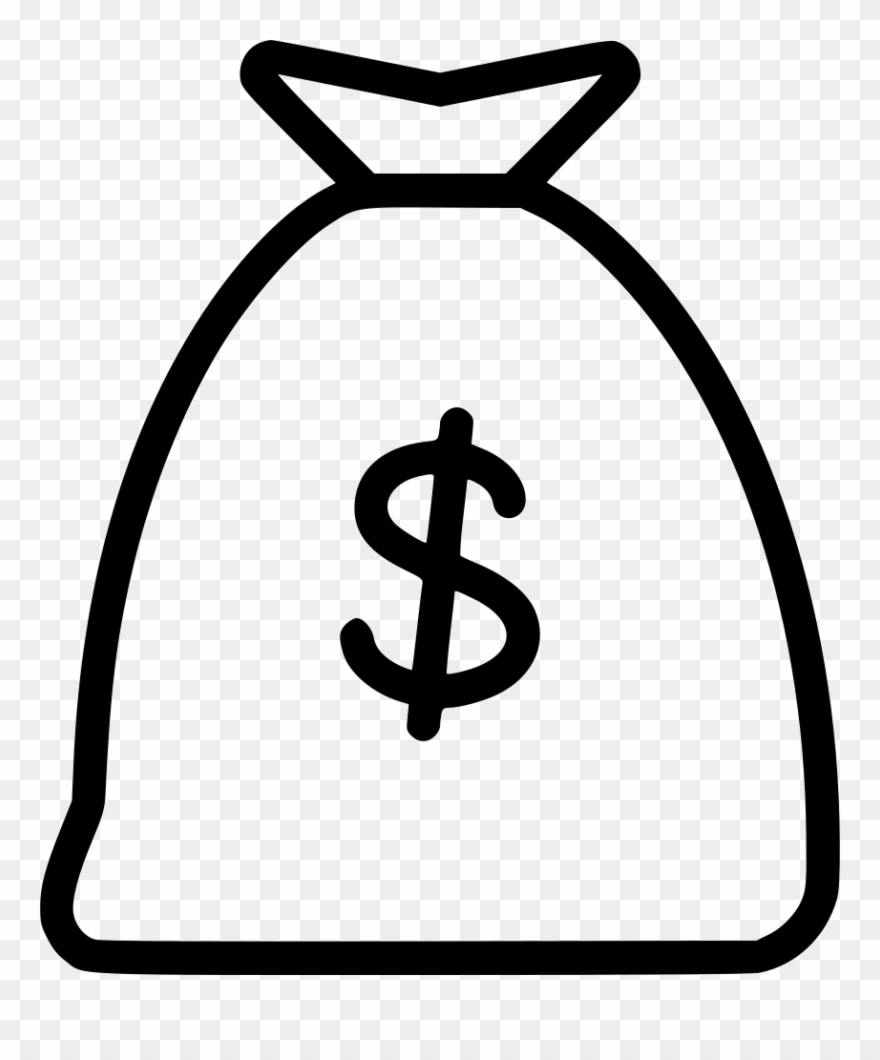 Sack Drawing Sketch Clip Art Royalty Free Download - Easy Money Bag Drawing - Png Download