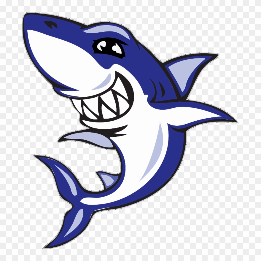 Wednesday, August - Shark Cartoon Small Clipart