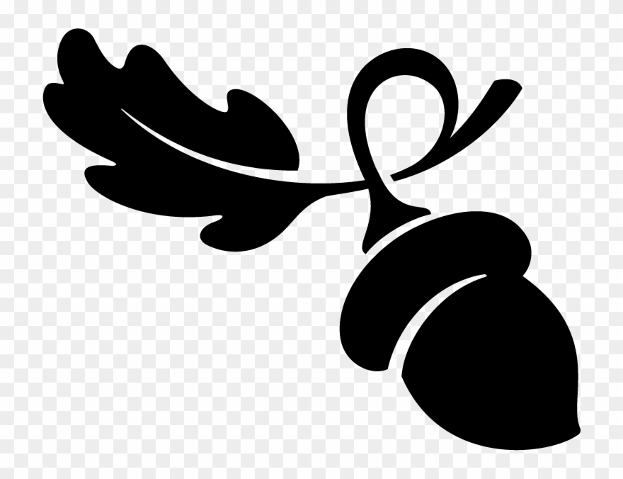 Black Acorn - Linfield College Oregon Logo Clipart