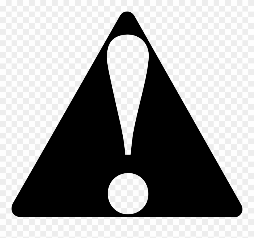 Aware Symbol, Exclamation Mark In A Triangle - Triangle Clipart