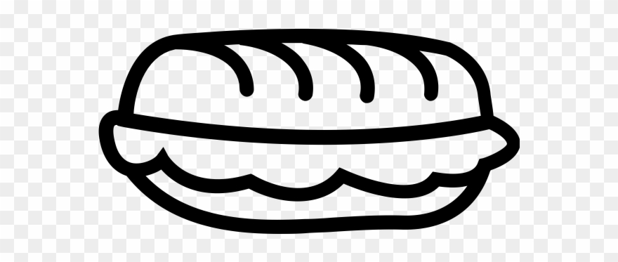 Sandwich Rubber Stamp - Sandwich Clipart