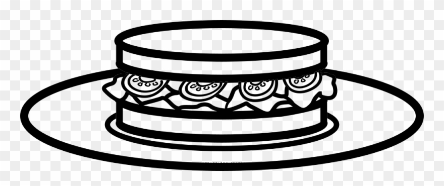 Sandwich Coloring Pages Clipart