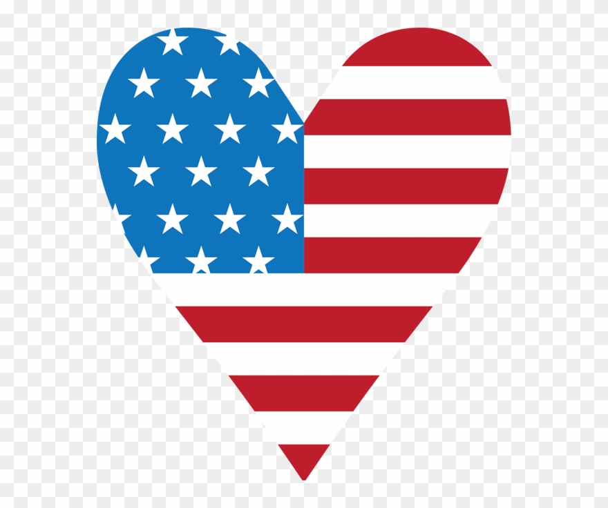 Heartlight 2015 Heart Graphic Sm - United States Of America Clipart