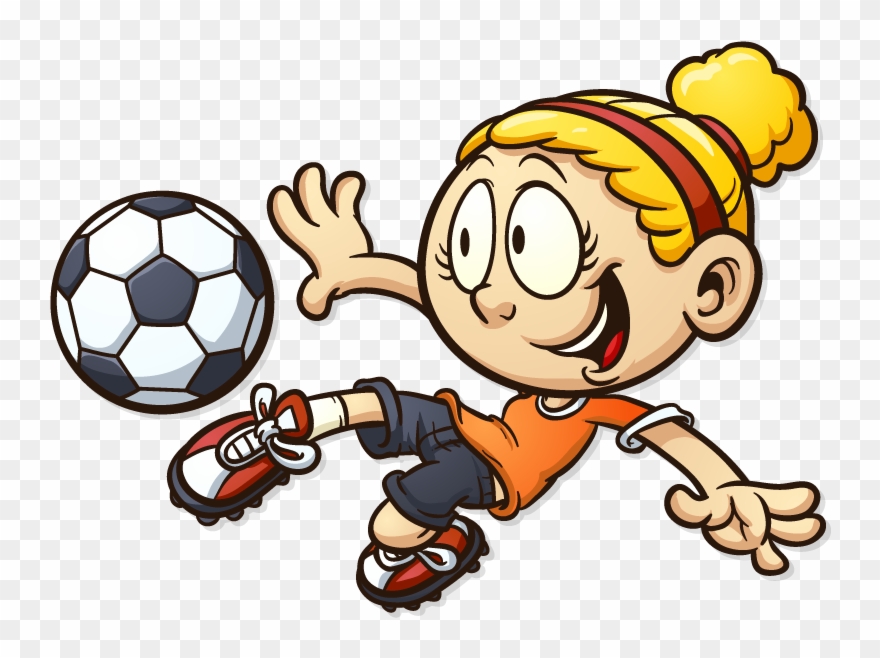 Ready Steady Goal Football - Kids Football Cartoon Clipart