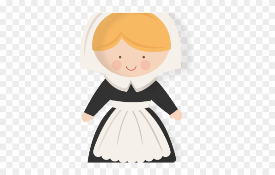 Pilgrim Clipart Thanksgiving - Pilgrim With Transparent Background - Png Download