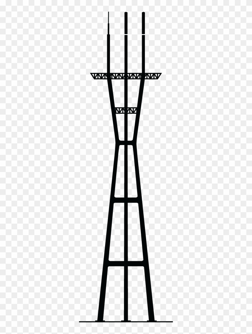Sutro Tower - Sutro Tower Clip Art - Png Download