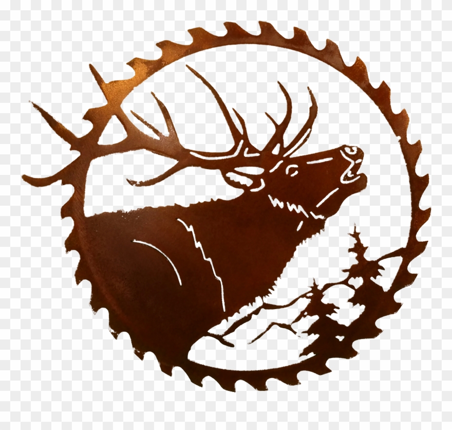 Sawblade-elk Large Larger Image - Specialist Clipart