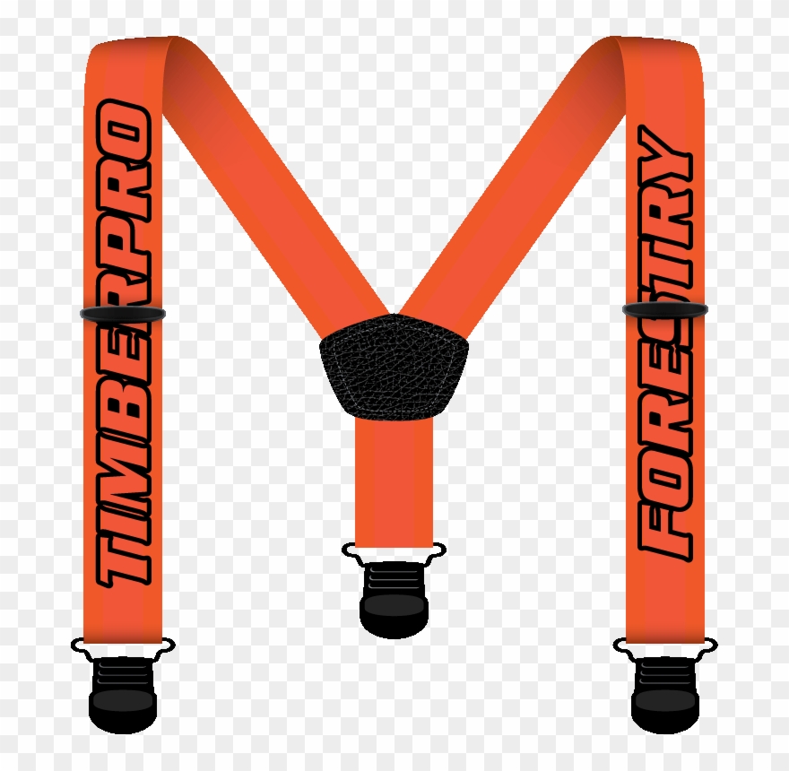 Brass Clip Suspender Png Transparent Download - Heavy Duty Suspenders Orange