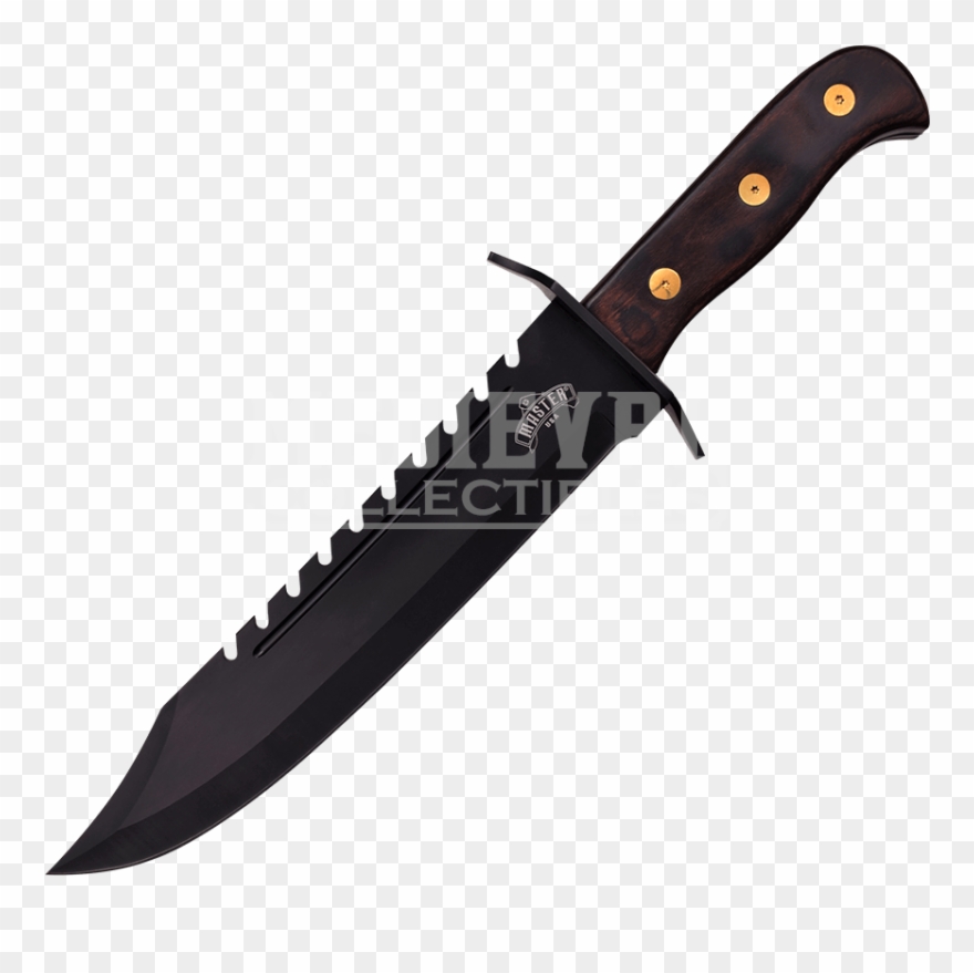 Bloody Saw Png - Bowie Knife With Saw Clipart