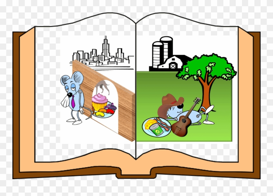 A Town Mouse Once Upon A Time Went On A Visit To His - Cartoon Clipart