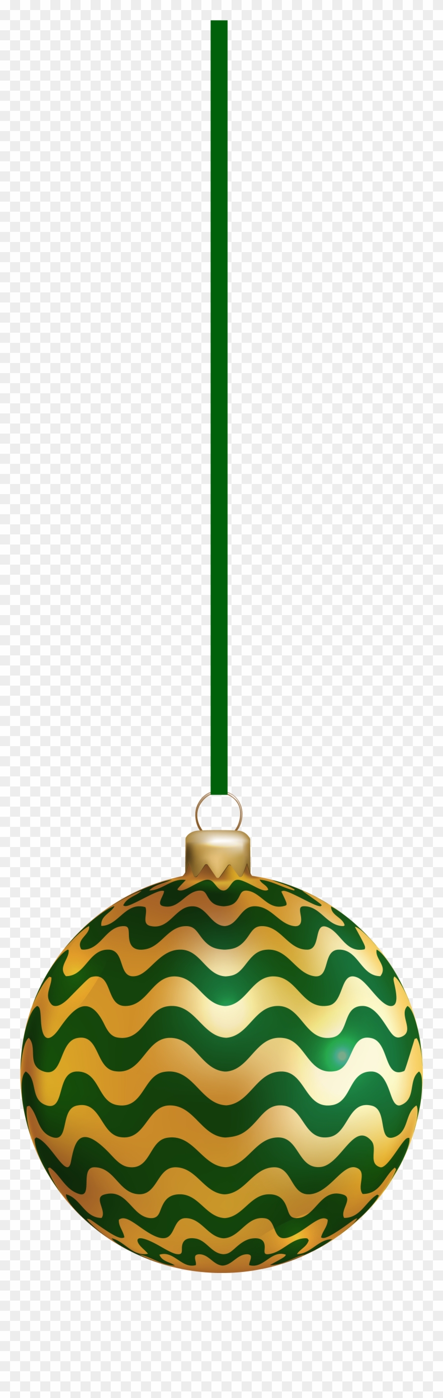 Christmas Ornament Green Deco Clip Art - Clip Art - Png Download