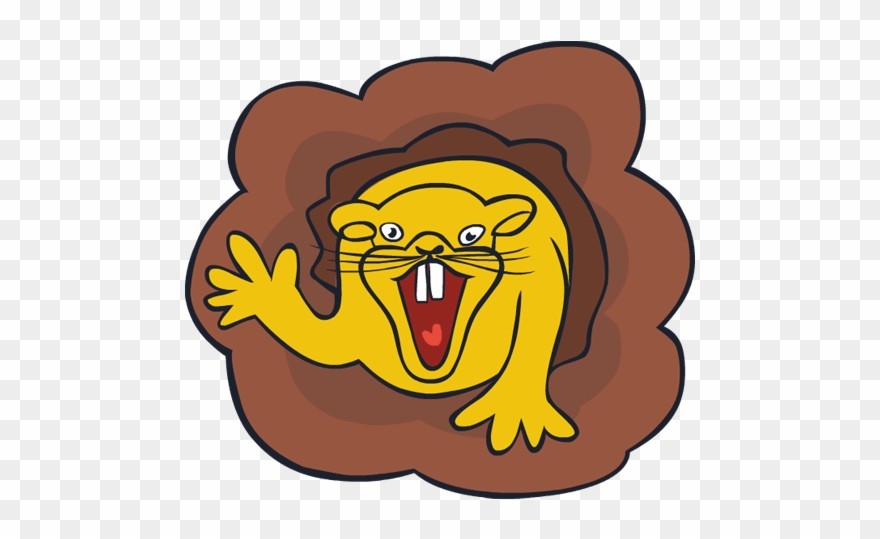 Clip Art Weird Groundhog Day Burrow Rodent Animal - Burrow - Png Download
