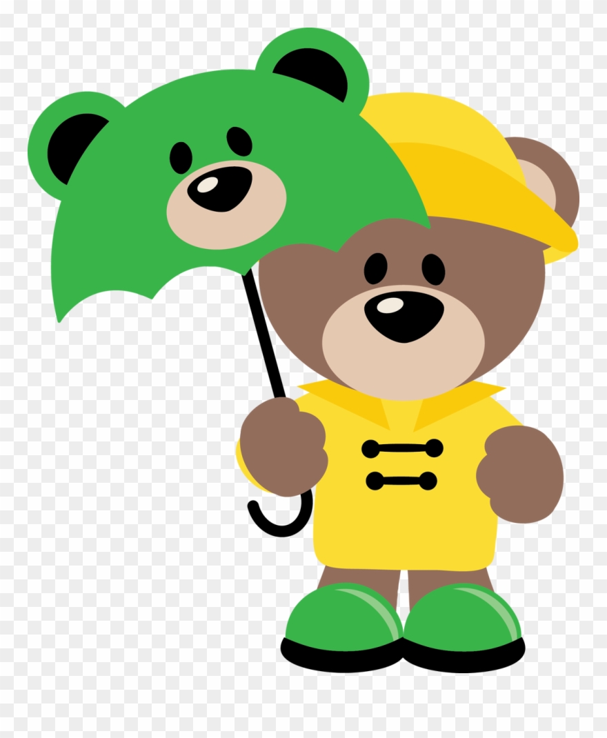 Rainy Day Bear, $0 - Clip Art Images Of Rainy Day - Png Download