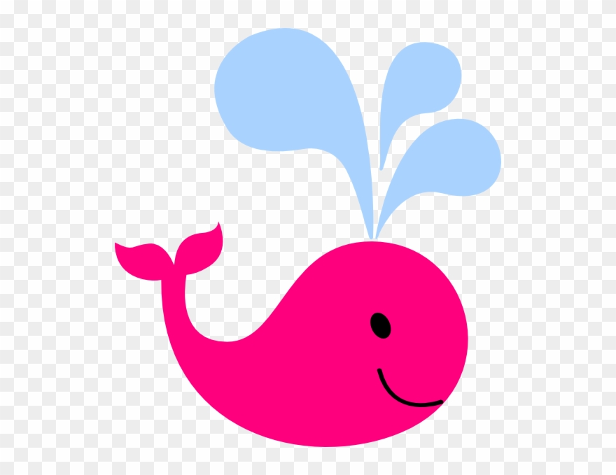 Anchor Clipart Pink Baby Whale - Pink Baby Whale Clipart - Png Download