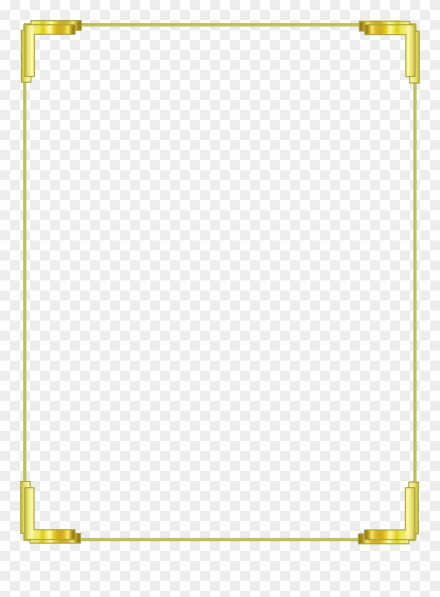 Big Image - Gold Border Png Free Clipart