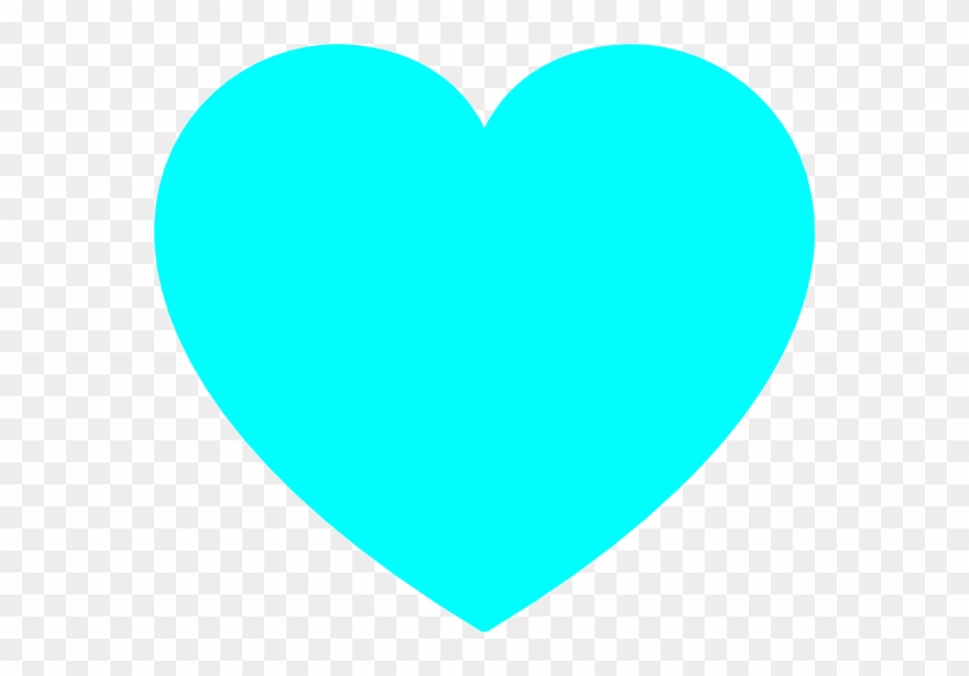Blue Heart Clip Art - Light Blue Love Heart - Png Download