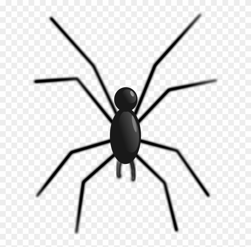 Free Spider - Spider Legs Clip Art - Png Download