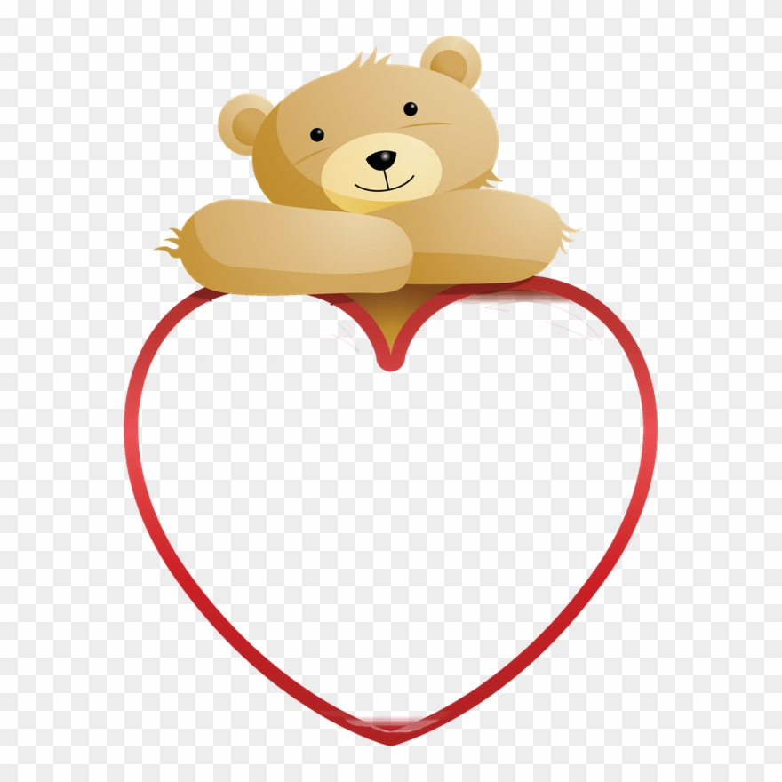 Teddy Bear And Heart - Teddy Bears With Hearts Clipart