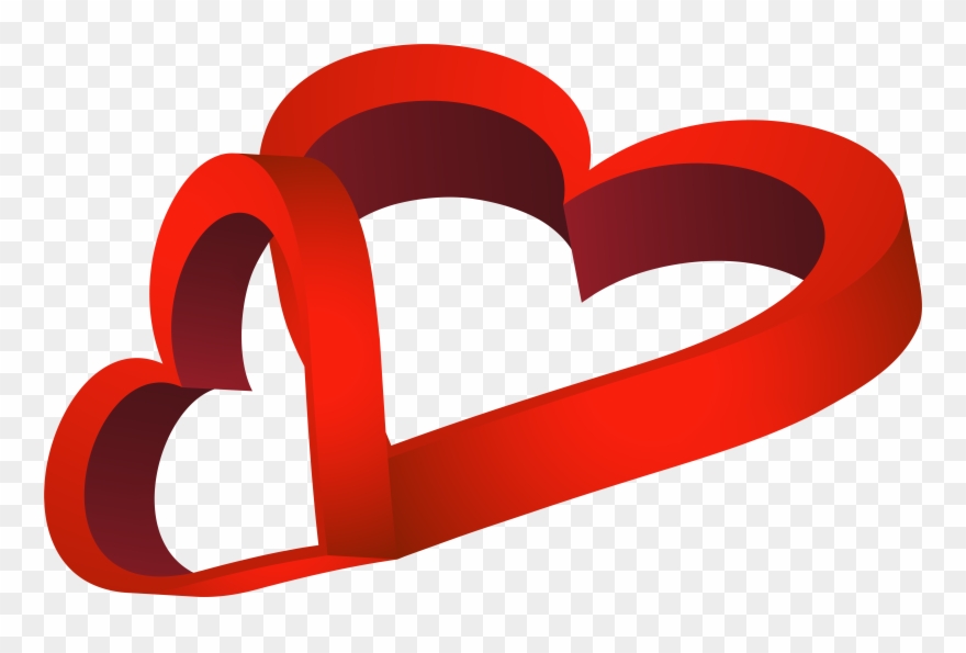 Two Red Heart Png Clipart