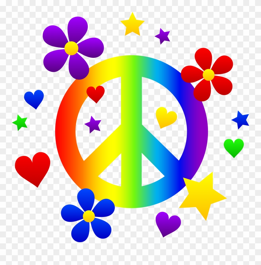 Heart Peace Sign Clipart - Png Download