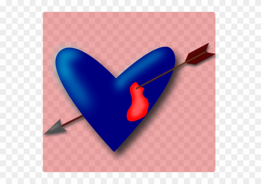 Pierced Heart Svg Clip Arts 600 X 540 Px - Png Download