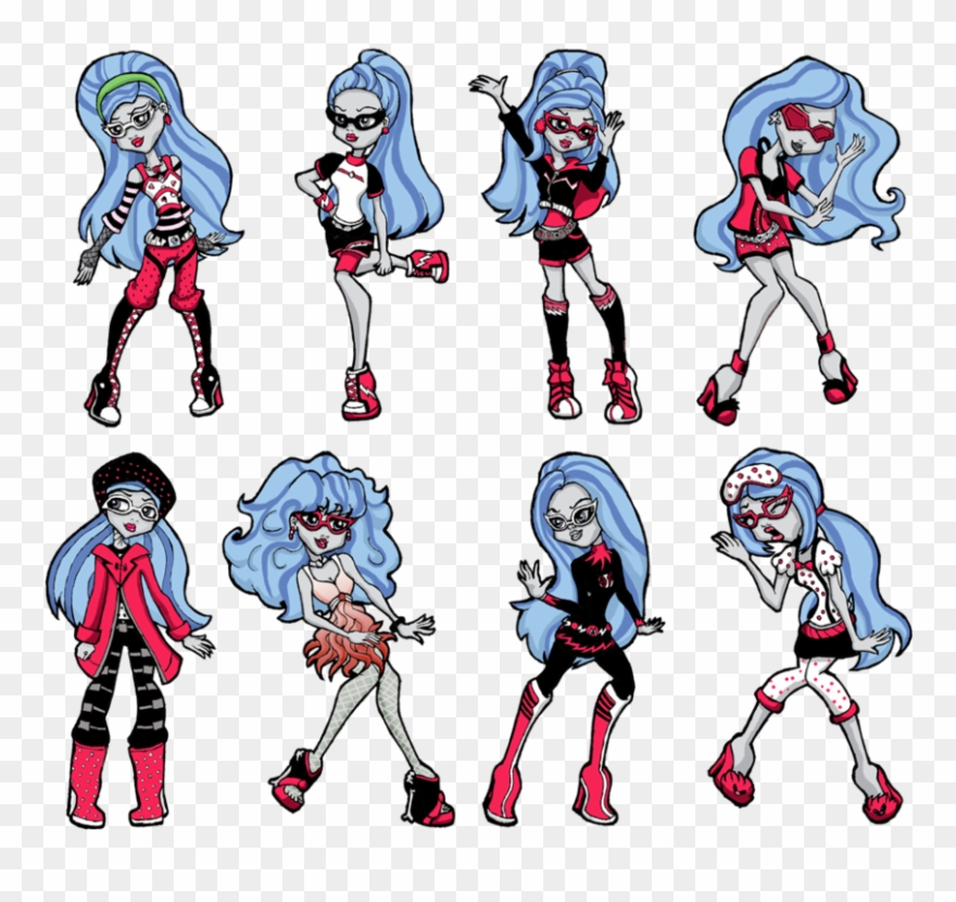 Rainy Day Monster High Dolls - Frankie Stein Fan Art Clipart
